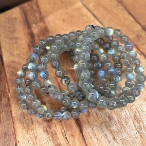 8mm labradorite Beaded Bracelet | Natural Gemstone